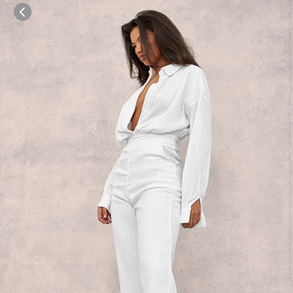 PLT jumpsuit. Tall girl friendly.